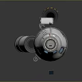 Booster sci-fi switch flame booster aircraft engine switch electronic switch power switch 3d model