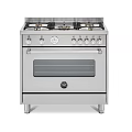 Stainless Steel Gas Range Oven with Multiple Burners and Control Knobs for Modern Kitchen Cooking