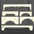 European carved component 3d model