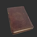 Cultural Art Exhibition Hall Showcasing Antique Book With Vintage Leather Cover