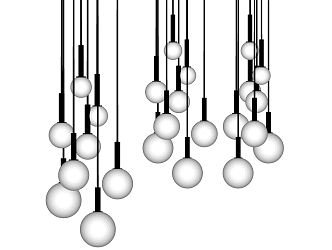 Modern chandelier 3d model