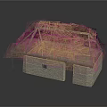 Traditional Thatched House Structure With Stone Walls Thatch Roof And Wooden Frame