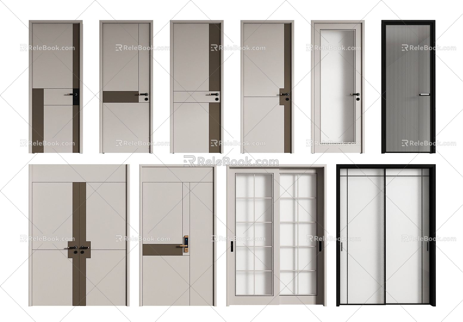 Modern swing door double door security door kitchen door entrance door bedroom door model