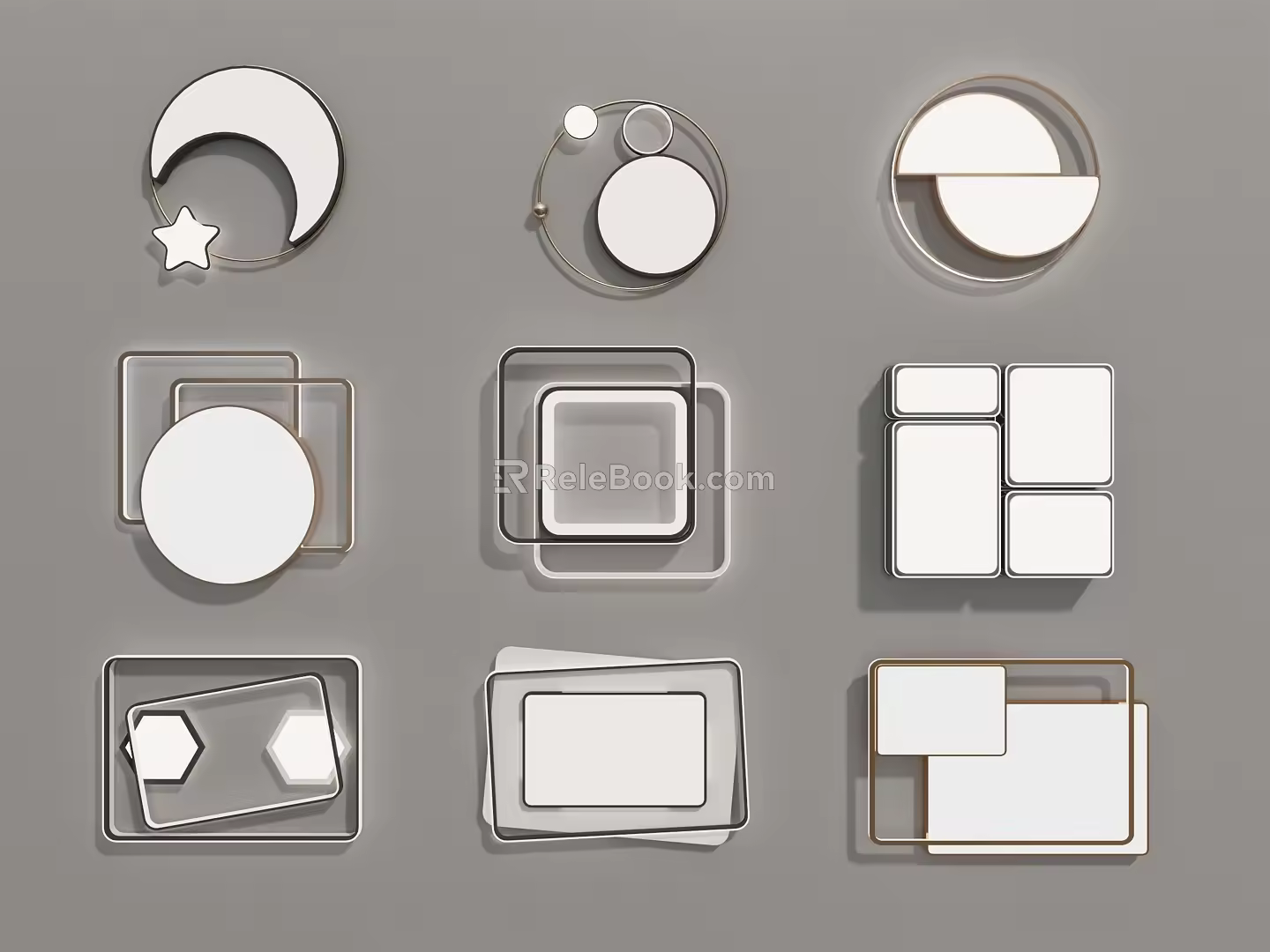 modern ceiling lamp 3d model