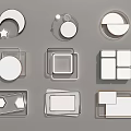 modern ceiling lamp 3d model