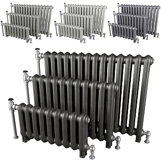 modern radiator cast iron radiator 3d model