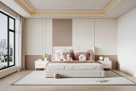 Modern Home Girl Room 3d model