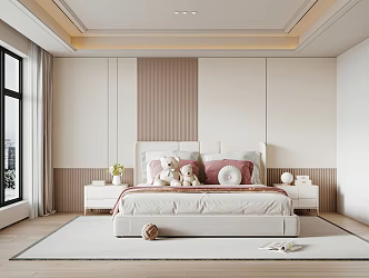 Modern Home Girl Room 3d model