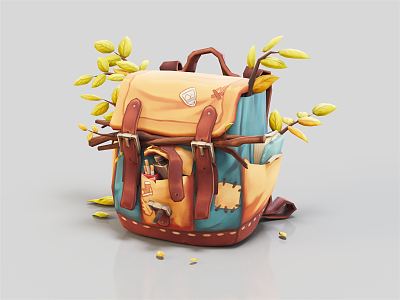 Modern Backpack 3d model