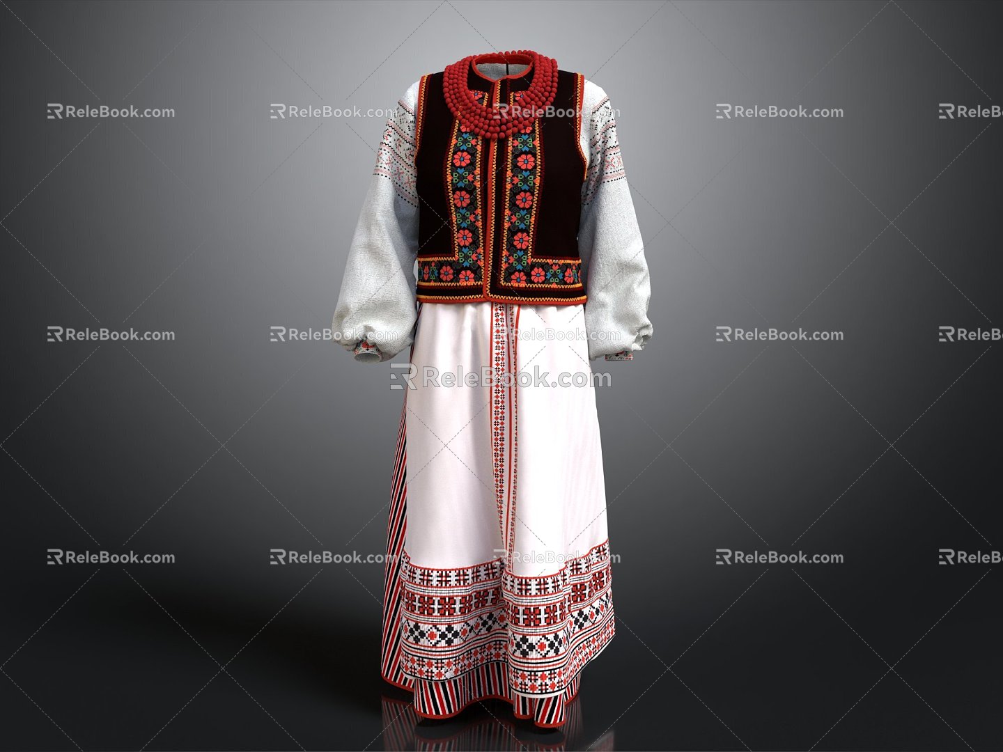 ethnic minority costume performance costume dance costume costume special costume traditional costume dance costume 3d model