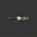 Yellow Bicycle Featuring Black Seat Gray Wheels And Classic DAX Design