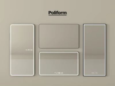 Poliform Modern Mirrors Collection Featuring TIMELINE And TIMELINE S Design Styles 3d model