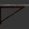 Industrial LOFT Eaves Iron Eaves Ancient Built Roof 3d model