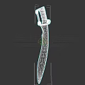 Stainless Steel Tactical Knife With Gray Handle And Sharp Blade Design 3d model