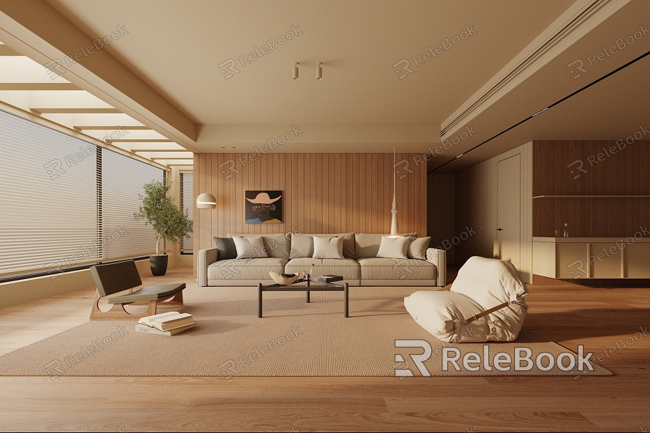 modern living room model