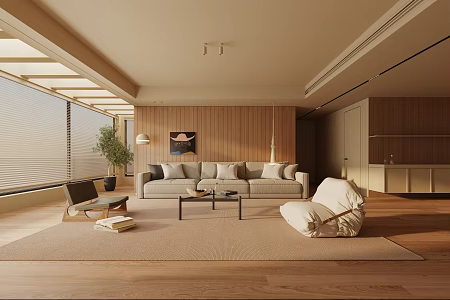 modern living room 3d model