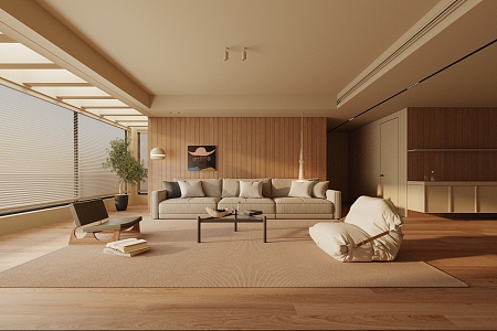 modern living room 3d model