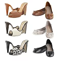 Stylish Women's Shoes Collection Featuring High Heels Flats Leopard Print Lace And Bow Details