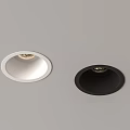Downlights and Spotlights Modern Sleek Design with White Black Finish for Interior Lighting