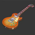 Red Sunburst Electric Guitar With Mahogany Body Rosewood Neck And Dual Humbuckers