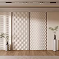 Diverse Textured Wall Panels For Modern Interior 3d model