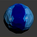 Blue Crystal Egg Shaped Decorative Household Item With Shiny Surface And Elegant Design