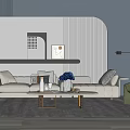 Modern Sofa Coffee Table Combination Sofa Coffee Table 3d model