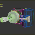 Industrial Electrical Connector With Gray Housing White Plug And Colored Wires