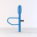 Blue Vertical Fitness Equipment With Horizontal Handle For Home Gym Exercise Training