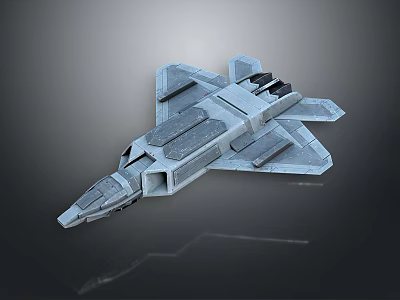 Military Fighter Jet Weapon 3D Model With Modern Design And Detailed Structure 3d model