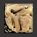 Traditional Square Jade Stone Seal With Intricate Carved Dragon Design