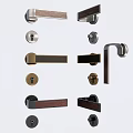 Various Designs Of Door Handles With Wooden And Metal Finishes For Home Interiors