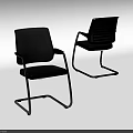 Ergonomic Office Chair with Mesh Back Black Seat and Sturdy Metal Frame Design