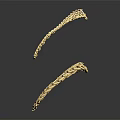 Stylish Gold Circular Clothing Accessories With Chain Link Designs For Fashion Outfits