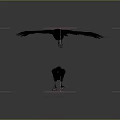 Realistic Black Ravens Flying and Perched with Detailed Feathers in Natural Scene