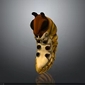 Cartoon Caterpillar Character Design With Yellow Body Black Spots Red Head And Small Antennae