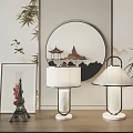 New Chinese Style Table Lamp 3d model