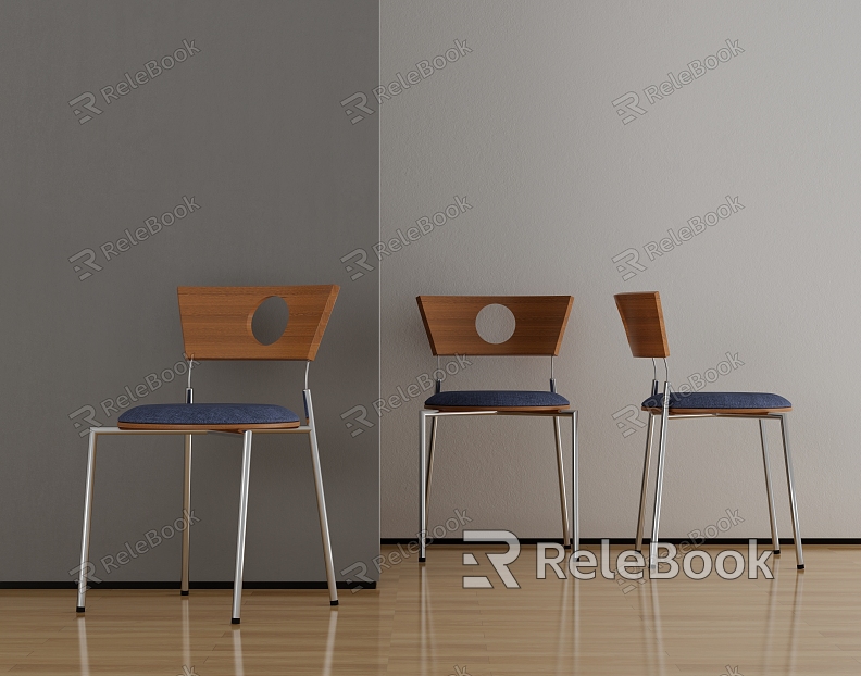 modern dining chair wood model