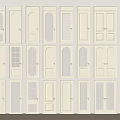 Various Hinged Doors With Different Panel And Glass Designs For Home Interior