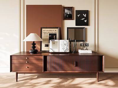 Antique TV cabinet 3d model