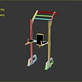 Home Gym Fitness Equipment With Metal Frame Adjustable Seat And Pull Up Bar