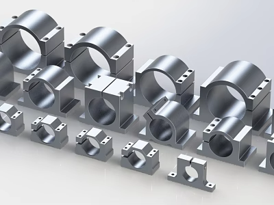 Durable Precision Metal Hardware Tools With Various Sizes And Organized Layout 3d model