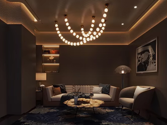 Lounge negotiation room 3d model