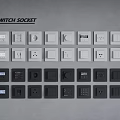 Modern Switch Sockets With Various Styles In White And Black Arranged