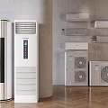Modern Air Conditioner Fans With Floor Standing Wall Mounted And Outdoor Units