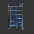 Multi tier Wooden Storage Shelf with Household Items Books Shoes and Hats