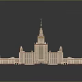 Classical Architectural Models Featuring Spires Towers And Multiple Detailed Sections