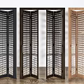 Open Wooden Louvered Folding Doors In Different Colors For Interior Use