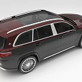 Luxury Black and Red SUV Exterior Design With Silver Alloy Wheels and Front Grille