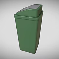 Trash Can Large Trash Can Outdoor Trash Can Community Trash Can Park Trash Can Low Face Number Low Model Simple Model Game Video Level Super Realistic 3d model